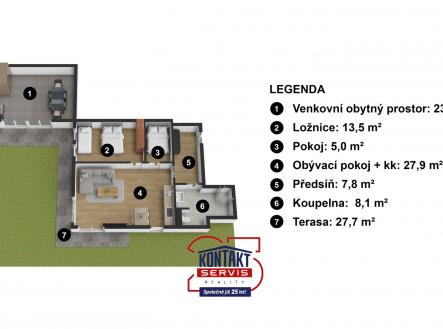 3D úprava | Prodej bytu, 3+kk, 118 m²