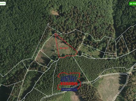 KN 1917_mapa | Prodej - pozemek, les, 3 259 m²