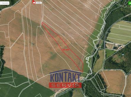KN 395_mapa | Prodej - pozemek, zemědělská půda, 17 246 m²