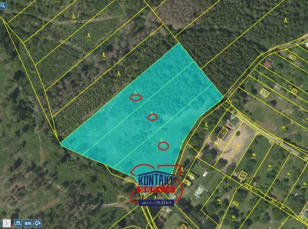střed Přehledka | Prodej - pozemek, les, 70 821 m²