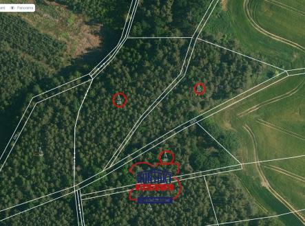 sever mapy.cz A | Prodej - pozemek, les, 100 105 m²