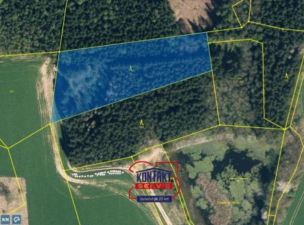 KN 784 | Prodej - pozemek, les, 52 351 m²