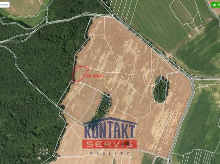 Mapa | Prodej - pozemek, zemědělská půda, 3 363 m²