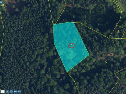 LV 389 - Přehledka zoom | Prodej - pozemek, les, 23 153 m²