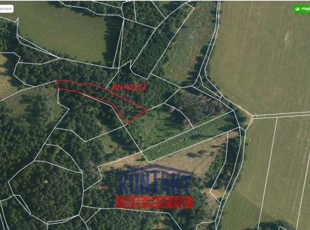 Mapa | Prodej - pozemek, les, 2 562 m²