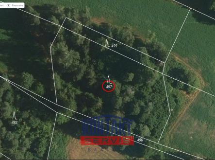 mapy | Prodej - pozemek, les, 2 666 m²