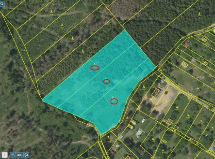 střed Přehledka | Prodej - pozemek, les, 70 821 m²
