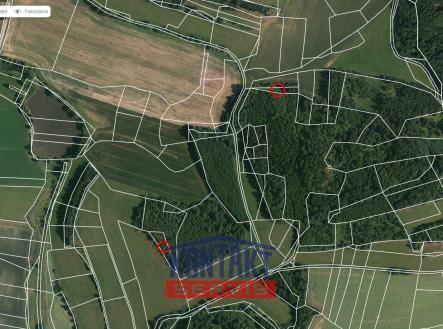 sever mapy | Prodej - pozemek, les, 2 819 m²
