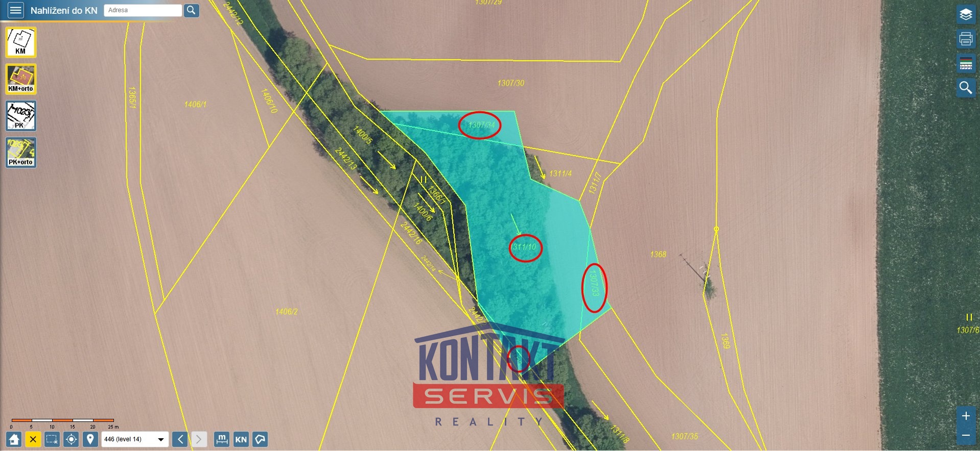 Přehledka vodní plochy