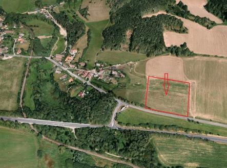 Pohled na pozemky_mapa | Prodej - pozemek pro komerční výstavbu, 15 237 m²