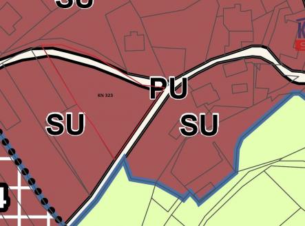 KN 323_Detail UP | Prodej - pozemek pro bydlení, 1 676 m²