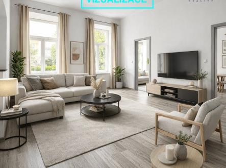 Vizualizace Hradební_OP | Pronájem bytu, 3+1, 90 m²