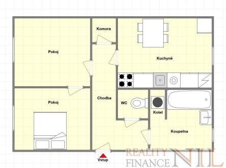 foto: 4 | Pronájem bytu, 2+1, 63 m²