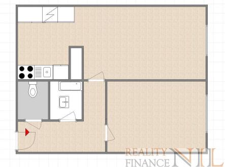 foto: 3 | Pronájem bytu, 2+kk, 48 m²