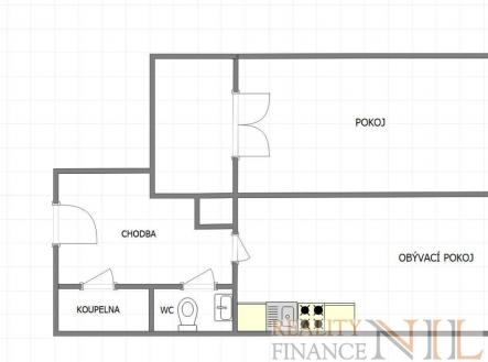 foto: 3 | Pronájem bytu, 2+kk, 60 m²