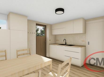 vizualizace | Prodej - chata/rekreační objekt, 42 m²