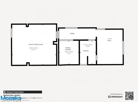 půdorys přízemí | Prodej - dům/vila, 97 m²