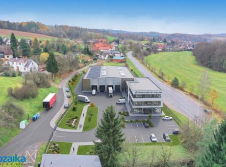 vizualizace | Prodej - pozemek pro komerční výstavbu, 3 757 m²