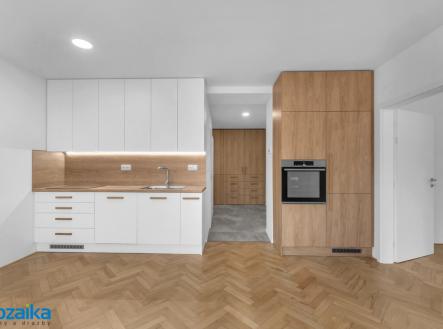 obývák s kuchyní | Pronájem bytu, 3+kk, 67 m²