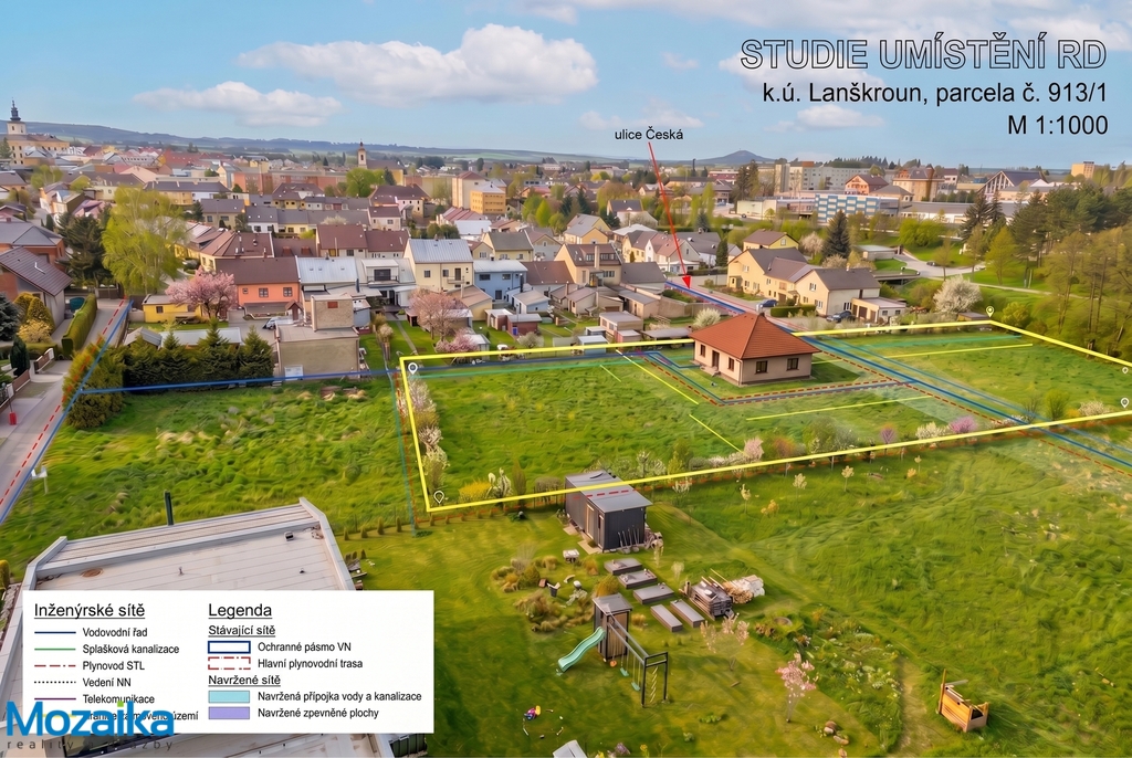 vizualizace osazení dom