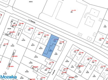 Katastrální mapa | Prodej - dům/vila, 288 m²