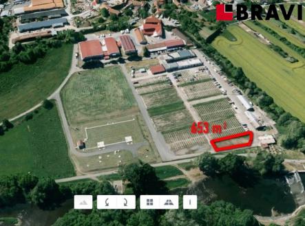 Pronájem - pozemek pro komerční výstavbu, 500 m²