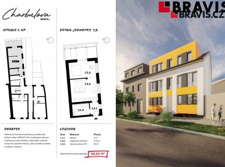 BRAVIS_Charbulova_BYT 1.3 | Prodej bytu, 1+kk, 38 m²