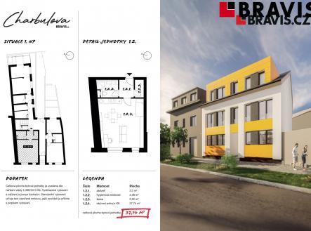 BRAVIS_Charbulova_BYT 1.2 | Prodej bytu, 1+kk, 37 m²