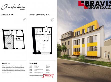 BRAVIS_Charbulova_BYT 3.2 | Prodej bytu, 1+kk, 38 m²