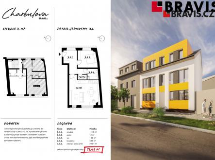 BRAVIS_Charbulova_BYT 3.1 | Prodej bytu, 2+kk, 38 m²