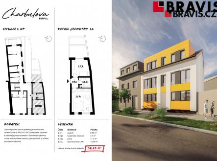 BRAVIS_Charbulova_BYT 1.1 | Prodej bytu, 2+kk, 38 m²