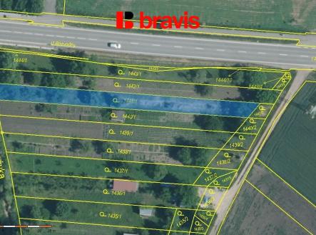 foto z ortomapy | Prodej - pozemek, zahrada, 704 m²