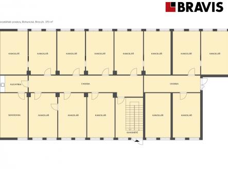 Kanceláře Bohunická 370m2 | Pronájem - kanceláře, 370 m²