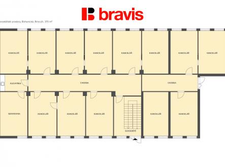 Kanceláře Bohunická 370m2 | Pronájem - kanceláře, 370 m²