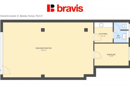 Prodej - obchodní prostor, 77 m² obrázek