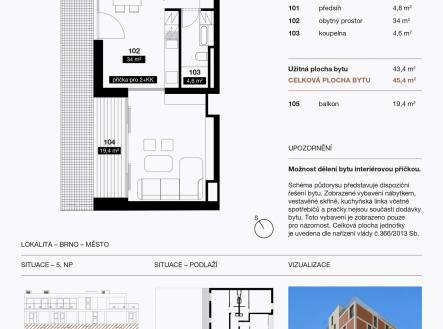 AUERSWALD_5_03 | Prodej bytu, 2+kk, 43 m²