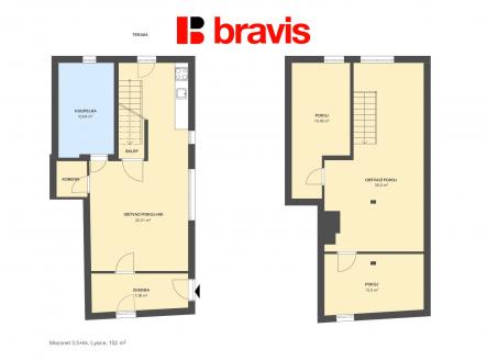 Mezonet 3,5+kk Lysice 102m2 | Prodej - dům/vila, 364 m²