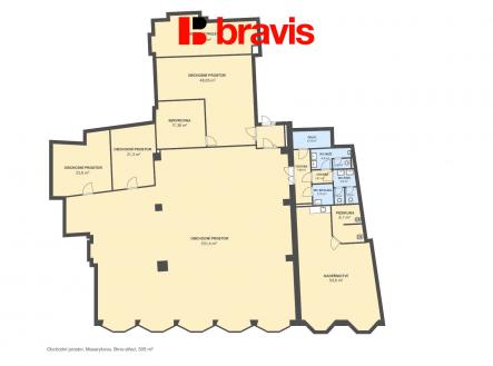 Obchodní prostor Masarykova 505m2 | Pronájem - kanceláře, 506 m²