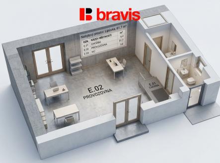nebytový prostor velký 3D | Prodej - obchodní prostor, 61 m²