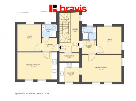 BD Konice 2NP byt 1 a byt 2 | Prodej - dům/vila, 227 m²