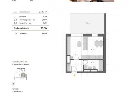BD-Zahumenice-1C | Prodej bytu, 1+kk, 33 m²