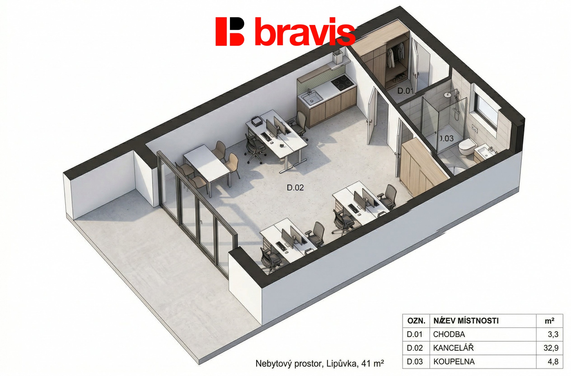 nebytový prostor 1KK č. 4