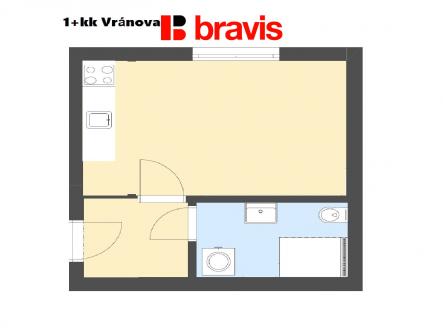 1+kk Vránova 20m2 | Pronájem bytu, 1+kk, 37 m²