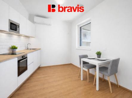 Moderní minimalistická kuchyně a jídelna | Prodej bytu, 1+1, 46 m²