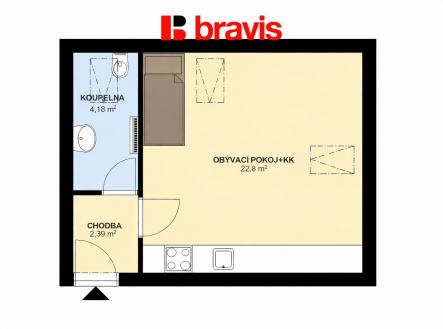 ChatGPT Image 31. 3. 2026 10_53_49 | Pronájem bytu, 1+kk, 30 m²