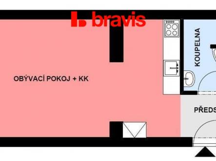 pudorys_byt_3.jpg | Pronájem bytu, 1+kk, 34 m²