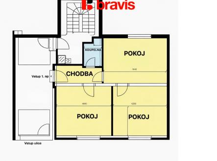 3+kk Stranskeho | Pronájem - kanceláře, 63 m²