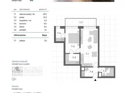 Bytový dům Blansko - byt a4-7_page-0001 | Prodej bytu, 2+kk, 55 m²