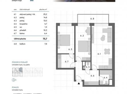 Bytový dům Blansko - byt a4-6_page-0001 | Prodej bytu, 3+kk, 76 m²