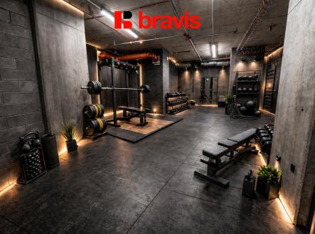 Fitness bez loga | Pronájem bytu, 1+kk, 40 m²